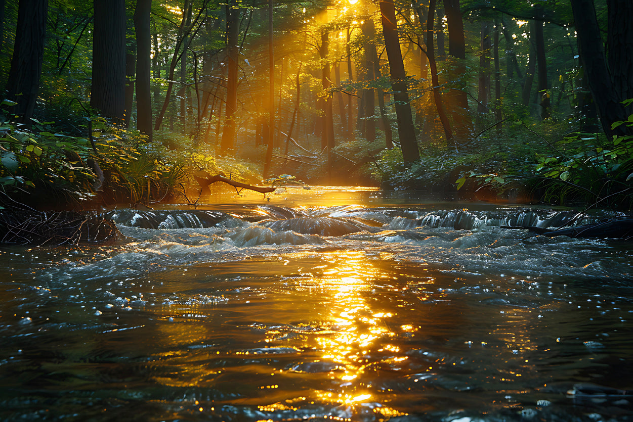 River in the Forest Print 100% Australian Made - Bella Home Decor