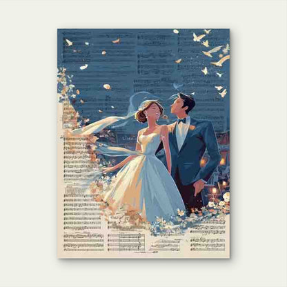 First Song Wedding Metal Print Ready to Hang