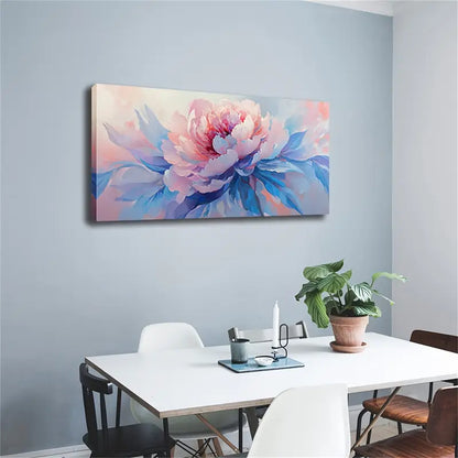 Pink Blooming Flower Modern Wall Art Canvas Office Home Room Framed 120x60cm - Bella Home Decor