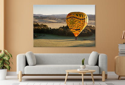 A sunrise hot air balloon flight over the Yarra Valley in Victoria, Australia Wall Art Décor 100% Australian Made - Bella Home Decor