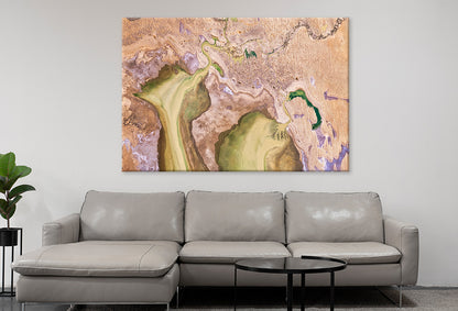 Refill of Lake Eyre, Simpson Desert Print 100% Australian Made