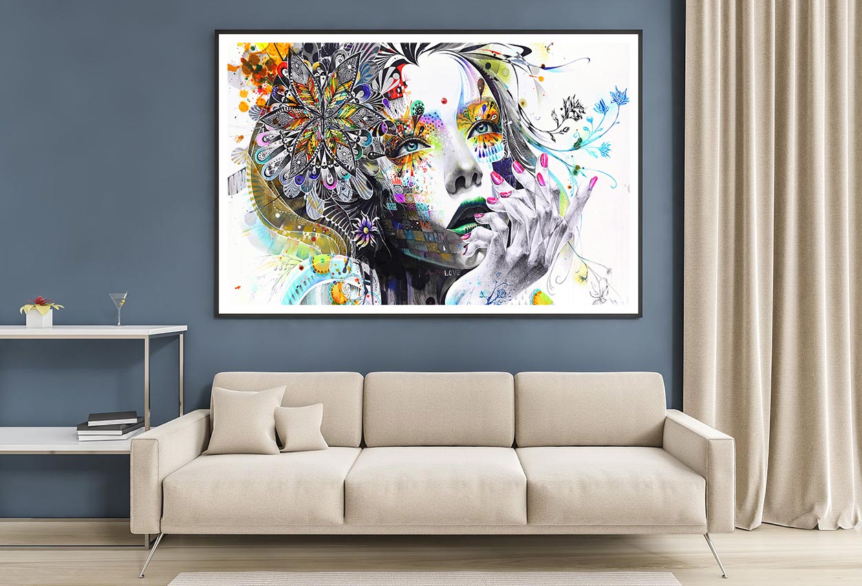 Fashion Girl Digital Art Home Decor Premium Quality Poster Print Choose Your Sizes