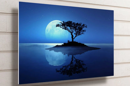 Full Moon Tree Of Life UV Direct Aluminum Print Australian Made Quality