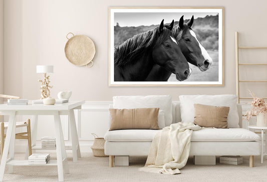 Two Horses in A Meadow Home Decor Premium Quality Poster Print Choose Your Sizes