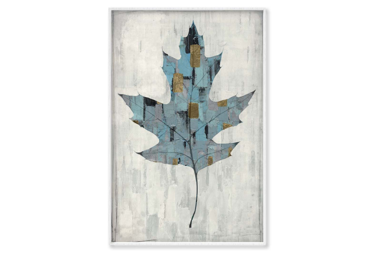 Autumn Leaf Abstract Design Wall Art Limited Edition High Quality Print