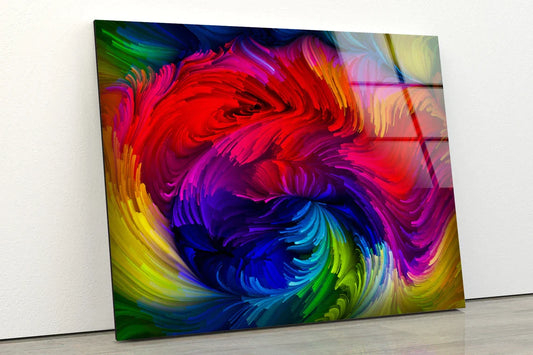 Colorful Abstract UV Direct Aluminum Print Australian Made Quality