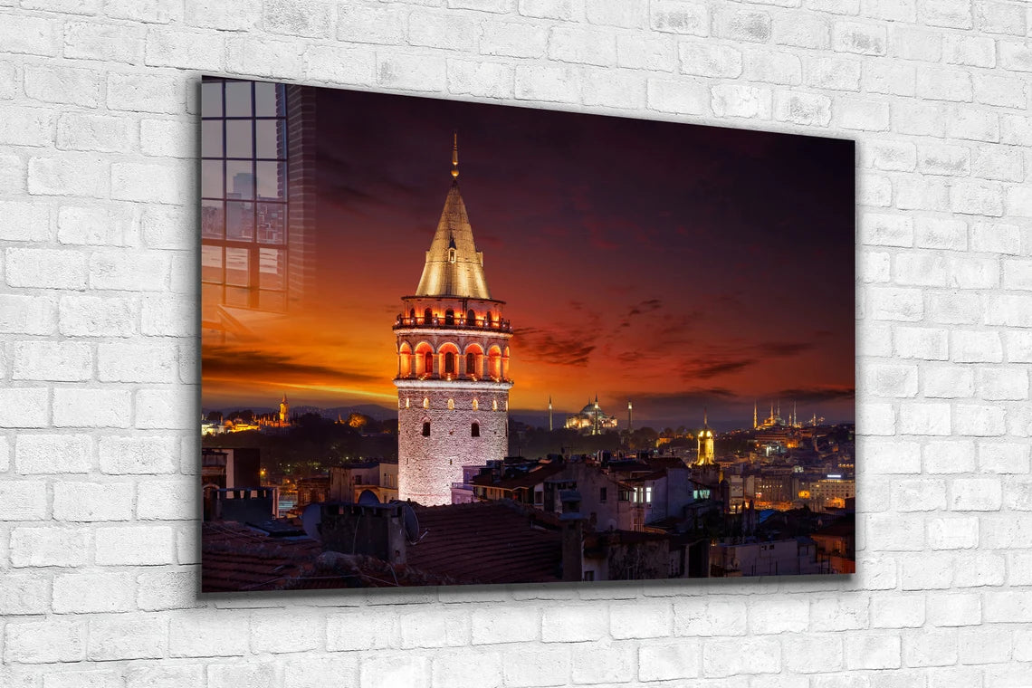 Galata Tower Istanbul UV Direct Aluminum Print Australian Made Quality