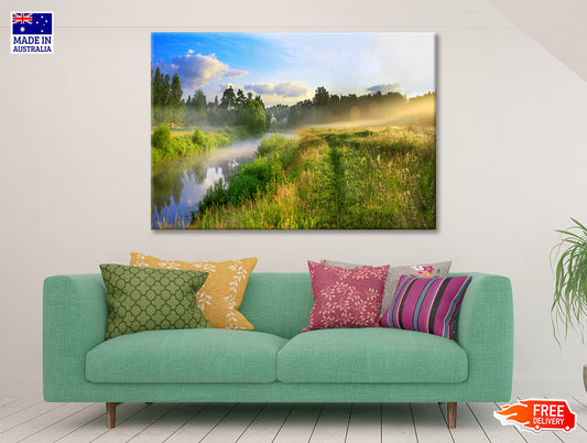 Sunrise, Fog and the River Print 100% Australian Made - Bella Home Decor