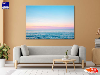 Calm Sea in Soft Morning Light Sicily Italy Europe 90x60cm Print 100% Australian Made - Bella Home Decor