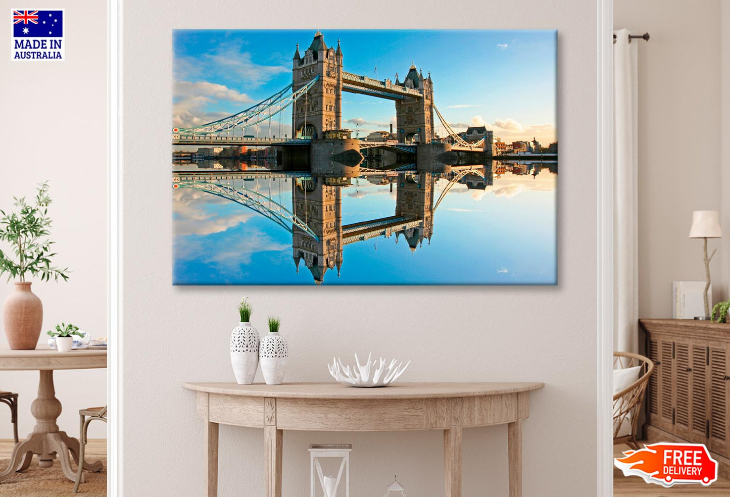 Tower Bridge at Sunset Wall Art Decor 100% Australian Made