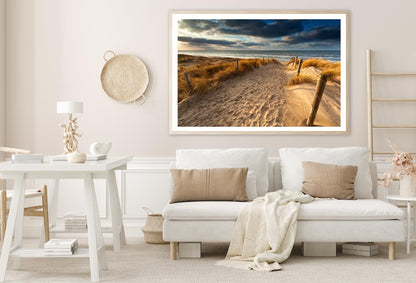 Sand Path to North Sea Beach, Holland Home Decor Premium Quality Poster Print Choose Your Sizes - Bella Home Decor