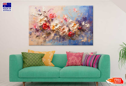 Colorful Floral Abstract Painting Print 100% Australian Made