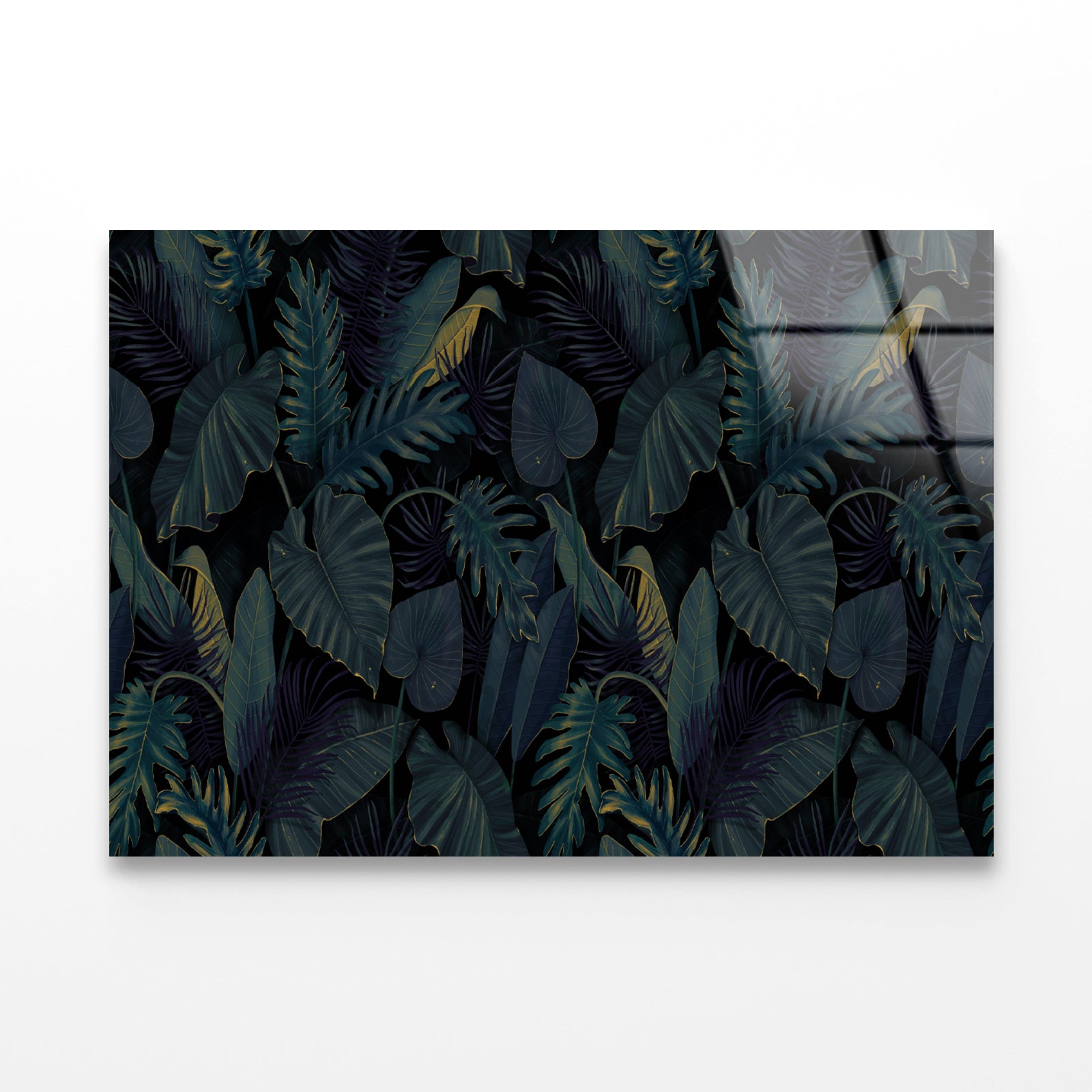 Painting of a Plant Feature Acrylic Glass Print Tempered Glass Wall Art 100% Made in Australia Ready to Hang - Bella Home Decor