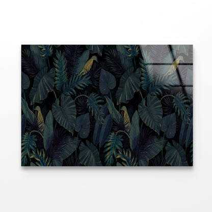 Painting of a Plant Feature Acrylic Glass Print Tempered Glass Wall Art 100% Made in Australia Ready to Hang - Bella Home Decor