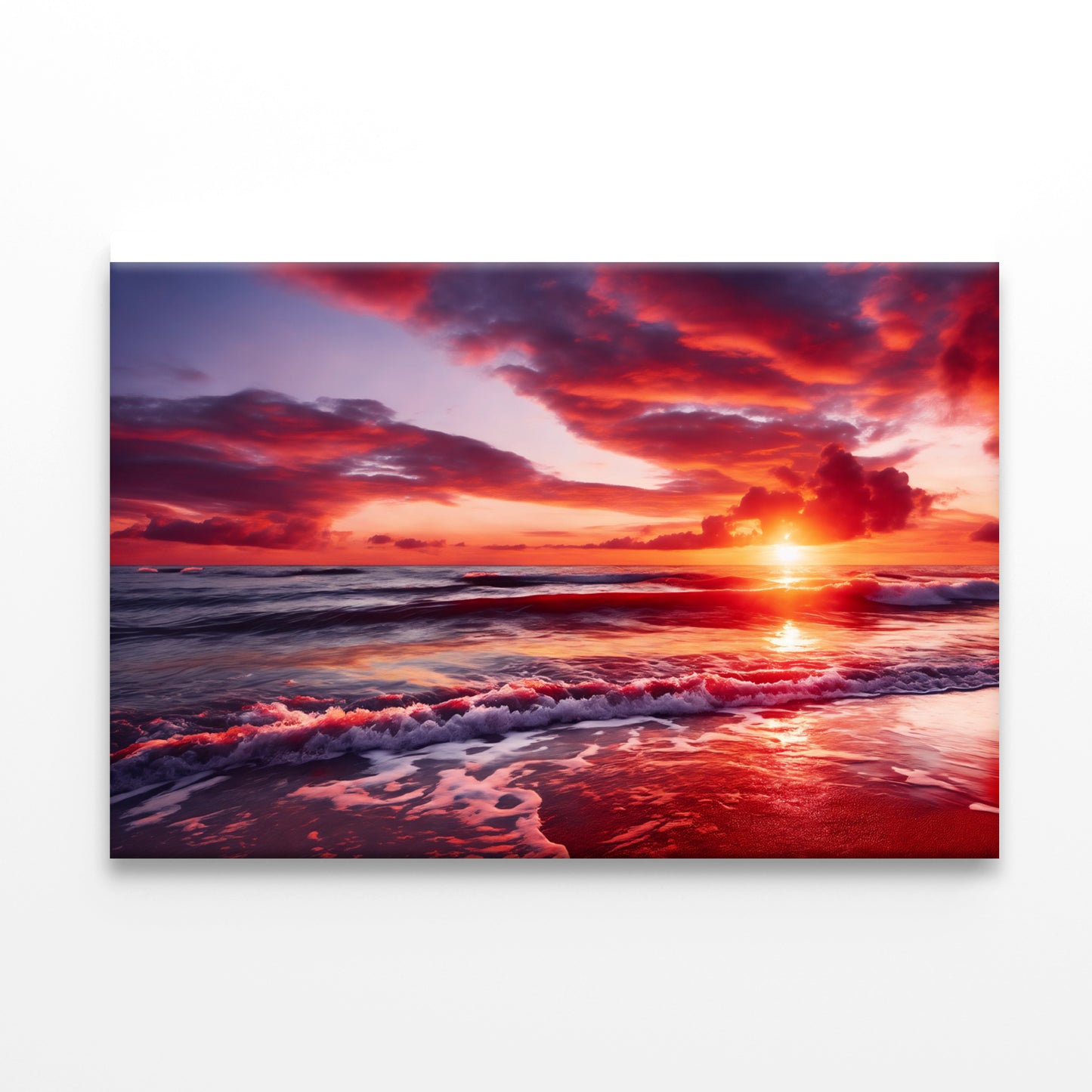Sunset over a Beach with Sky Print 100% Australian Made - Bella Home Decor