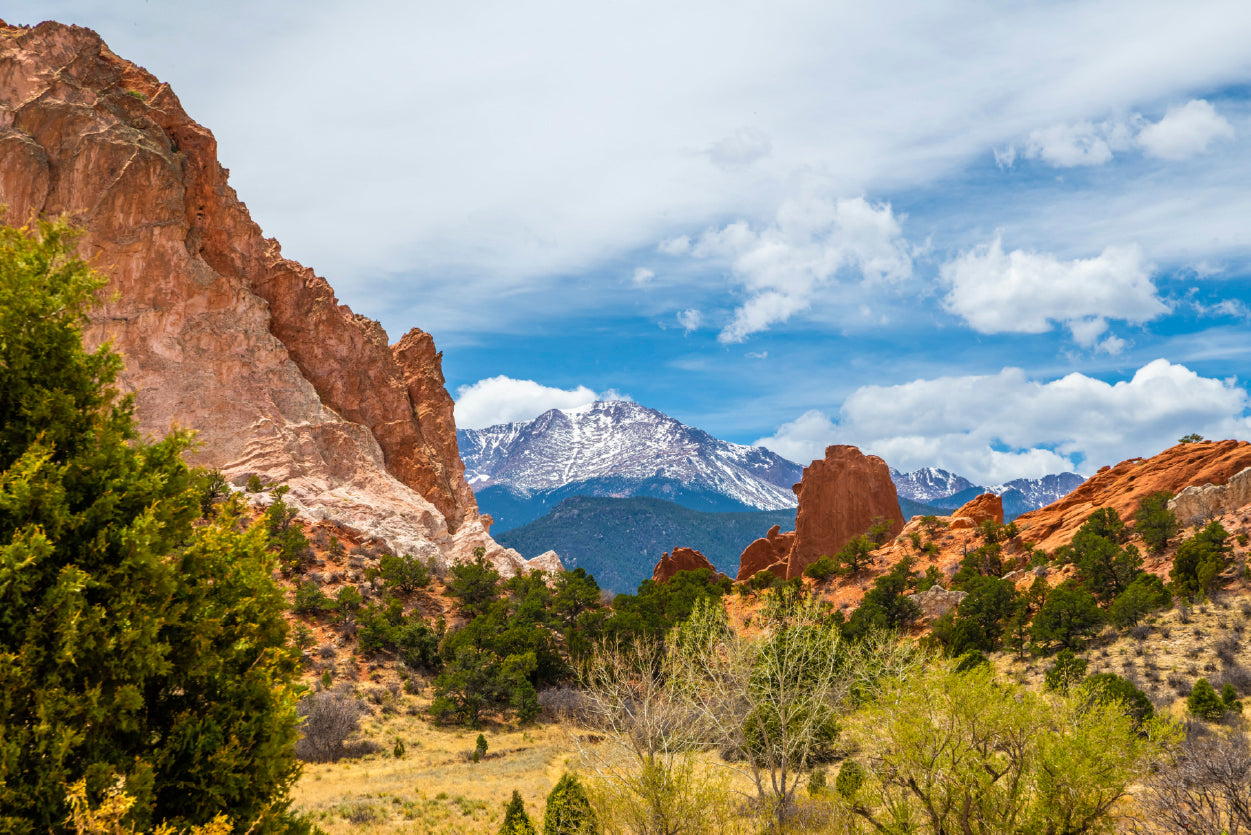 Pikes Peak Garden of The Gods USA Print 100% Australian Made - Bella Home Decor