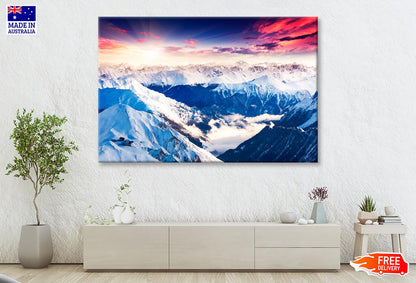 Fantastic Evening Winter Landscape Wall Art Decor 100% Australian Made