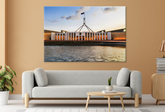Canberra ACT Australia Parliament House Facade Wall Art Decor 100% Australian Made