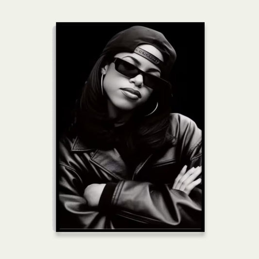 Black & White Urban Woman Fashion Home Decor Premium Quality Poster Print Choose Your Sizes