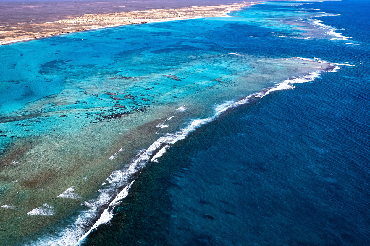 Ningaloo Reef Western Australia Aerial Wall Art Decor 100% Australian Made