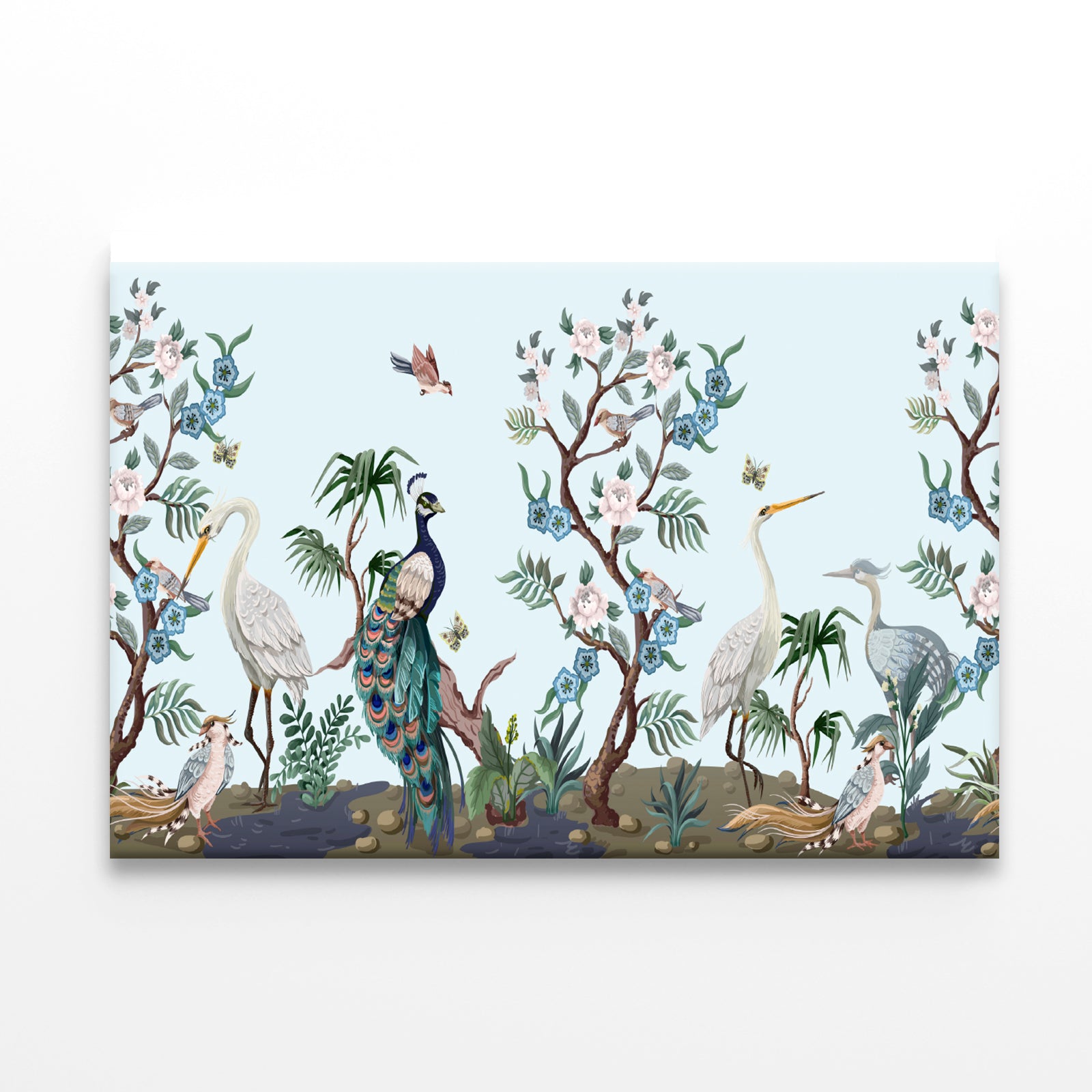 Peacock and Peonies Style Print 100% Australian Made - Bella Home Decor