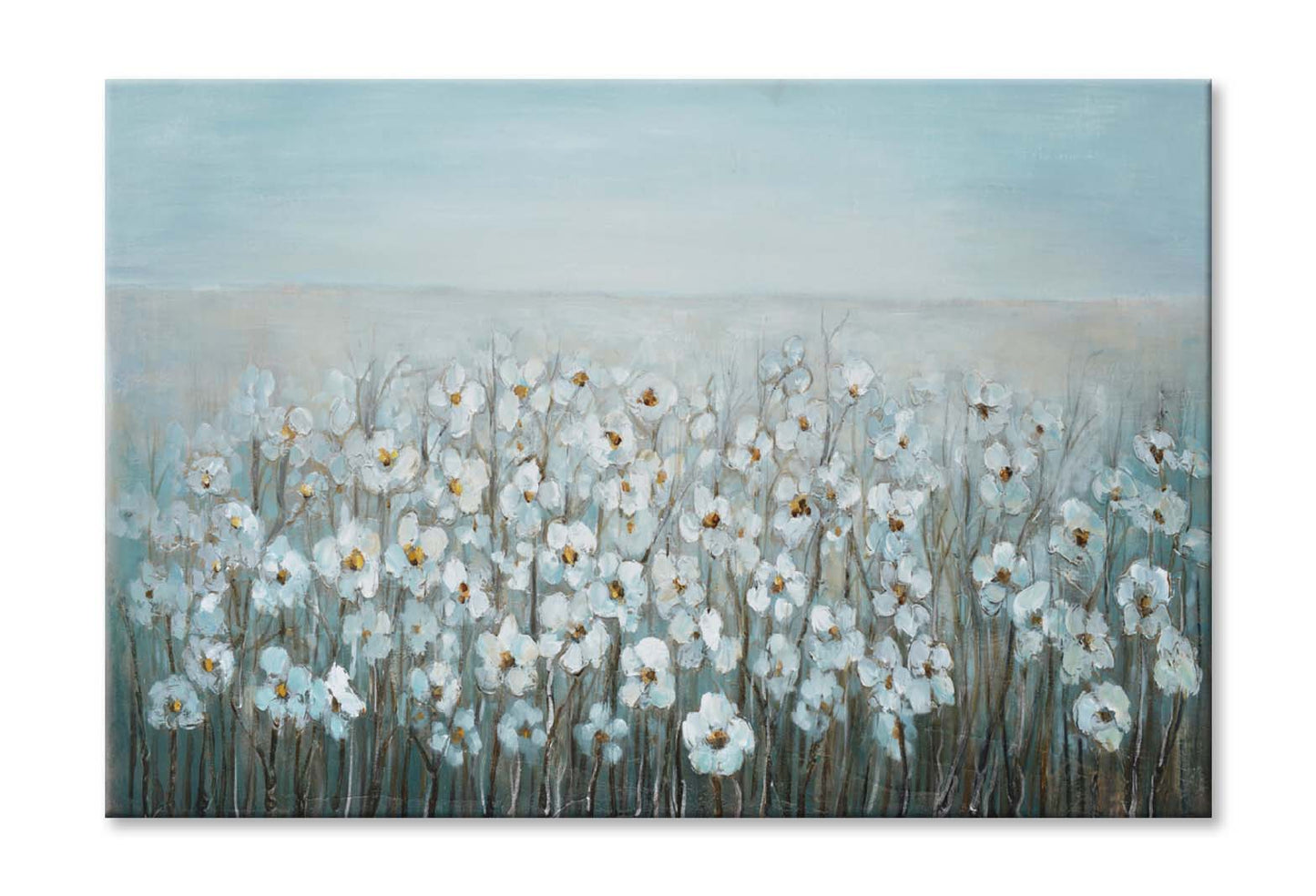 A Sea Of White Flowers, Painting Wall Art Limited Edition High Quality Print