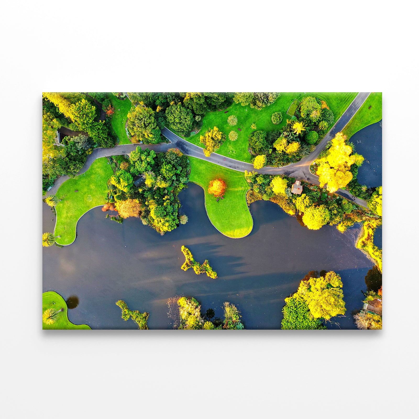 Royal Botanic Gardens Melbourne Aerial View Wall Art Decor 100% Australian Made - Bella Home Decor