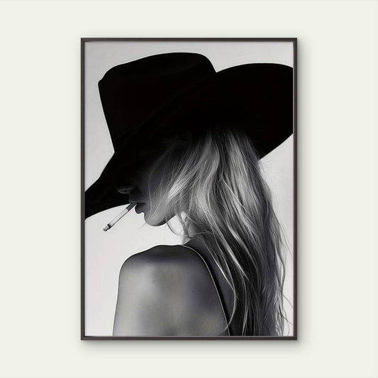 Western Cowgirl a Stylish Fashion Aesthetic Fashion Home Decor Premium Quality Poster Print Choose Your Sizes - Bella Home Decor
