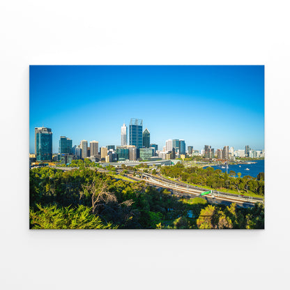 Kings Park and Botanic Garden Perth Skyline Wall Art Decor 100% Australian Made