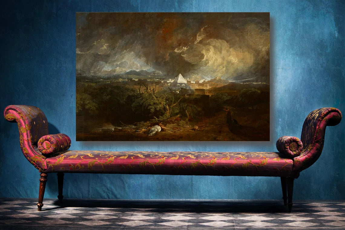 JMW Turner, The Fifth Plague Of Egypt UV Direct Aluminum Print Australian Made Quality