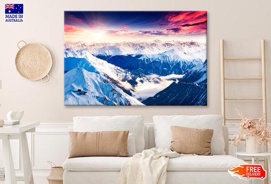 Fantastic Evening Winter Landscape Wall Art Decor 100% Australian Made