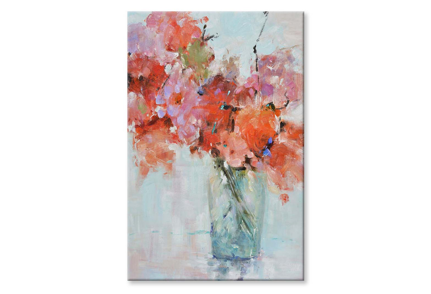 A Red Flower, Still Life, Painting Wall Art Limited Edition High Quality Print