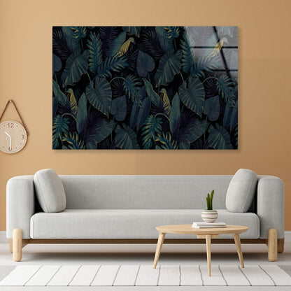 Painting of a Plant Feature Acrylic Glass Print Tempered Glass Wall Art 100% Made in Australia Ready to Hang - Bella Home Decor