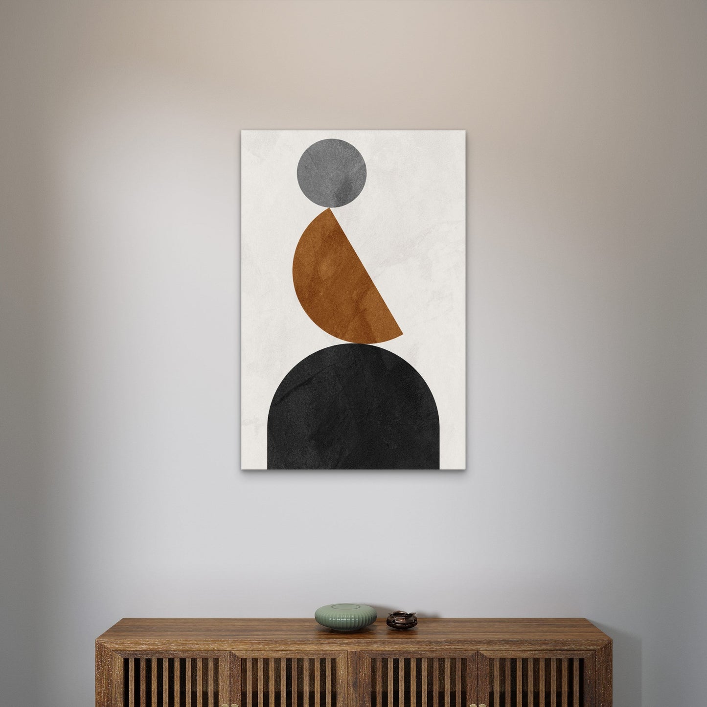 Abstract Geometric Shapes 40x60cm Metal Print Ready to Hang