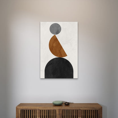 Abstract Geometric Shapes 40x60cm Metal Print Ready to Hang
