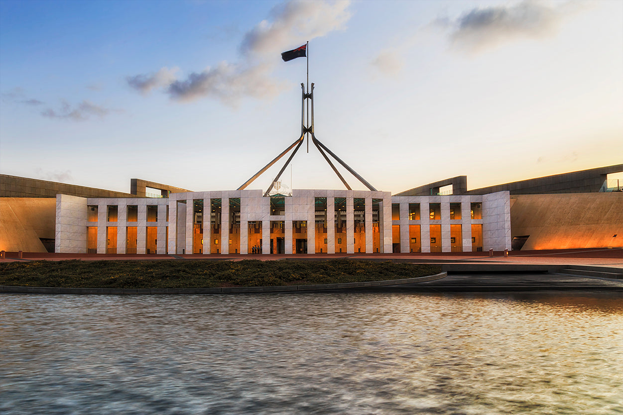 Canberra ACT Australia Parliament House Facade Wall Art Decor 100% Australian Made
