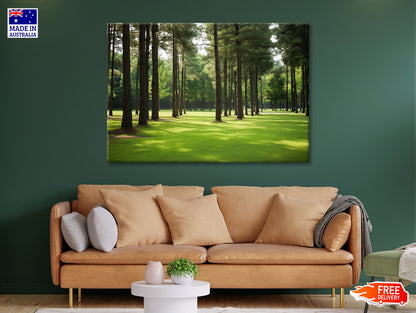 Pine Trees Line the Forest Print 100% Australian Made - Bella Home Decor