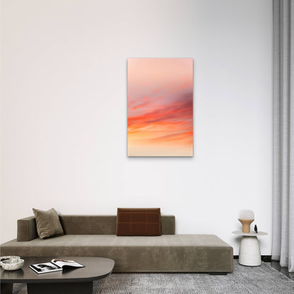 Vibrant Sunset Sky 60x90cm Metal Print Ready to Hang