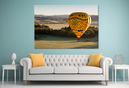 A sunrise hot air balloon flight over the Yarra Valley in Victoria, Australia Wall Art Décor 100% Australian Made - Bella Home Decor