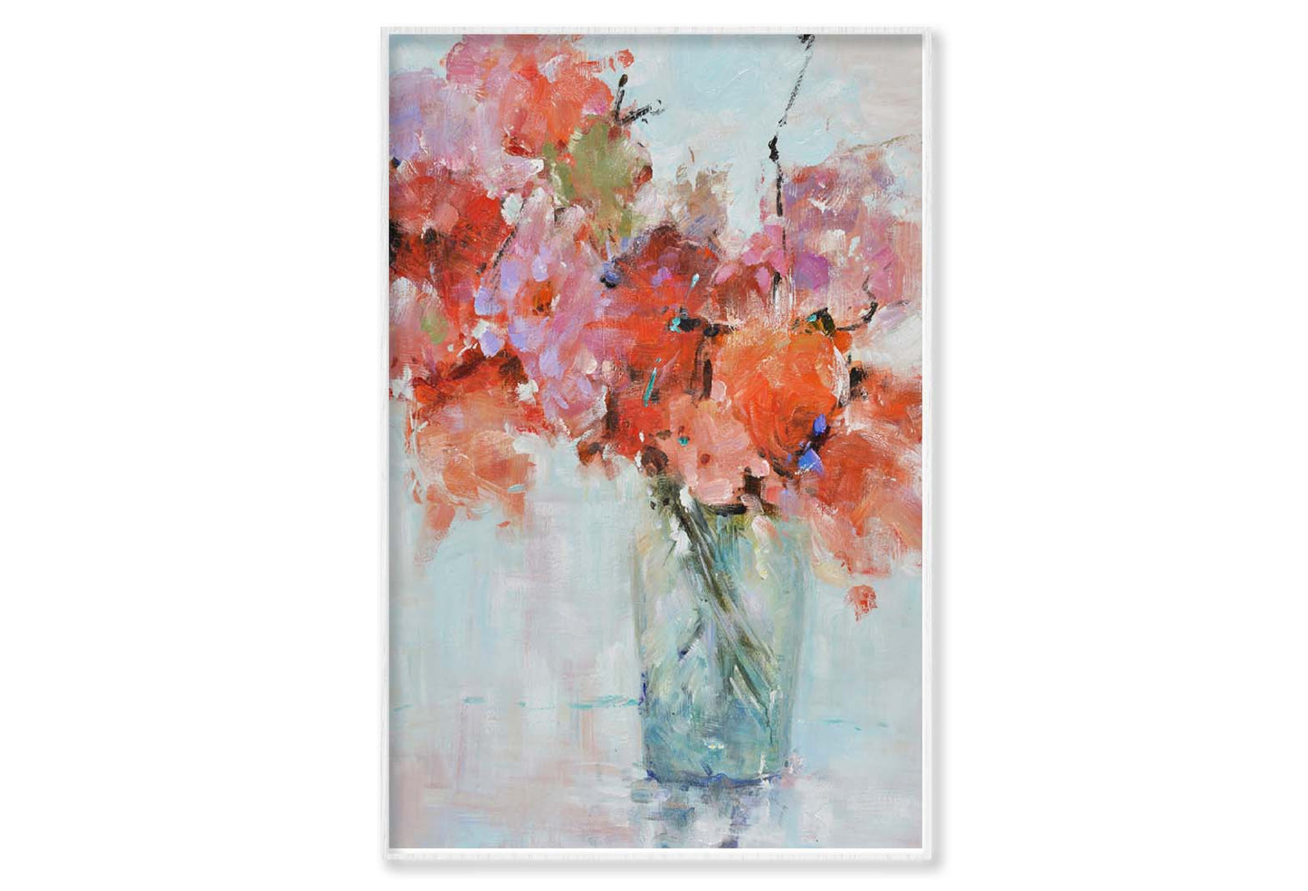 A Red Flower, Still Life, Painting Wall Art Limited Edition High Quality Print