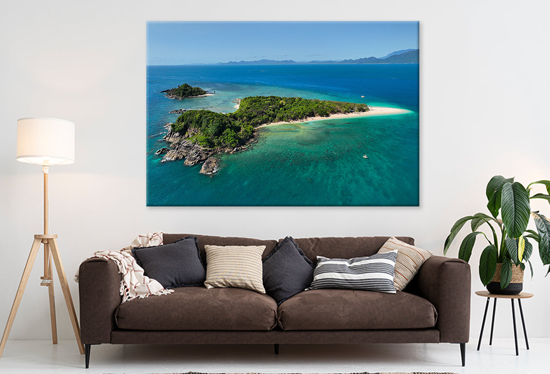 Tropical Island Great Barrier Reef Queensland Wall Art Decor 100% Australian Made