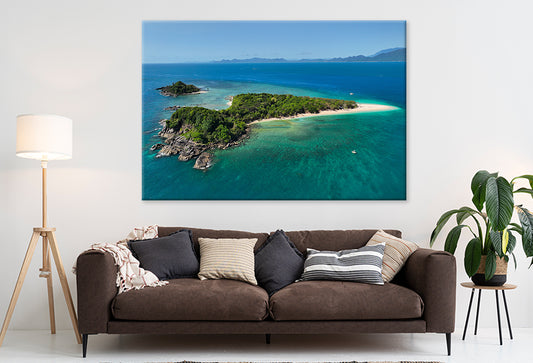 Tropical Island Great Barrier Reef Queensland Wall Art Decor 100% Australian Made