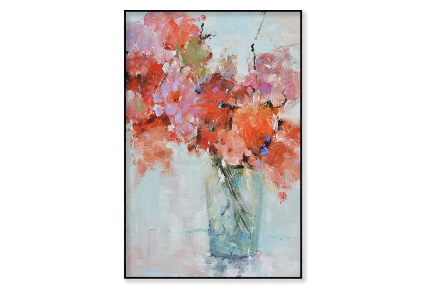 A Red Flower, Still Life, Painting Wall Art Limited Edition High Quality Print