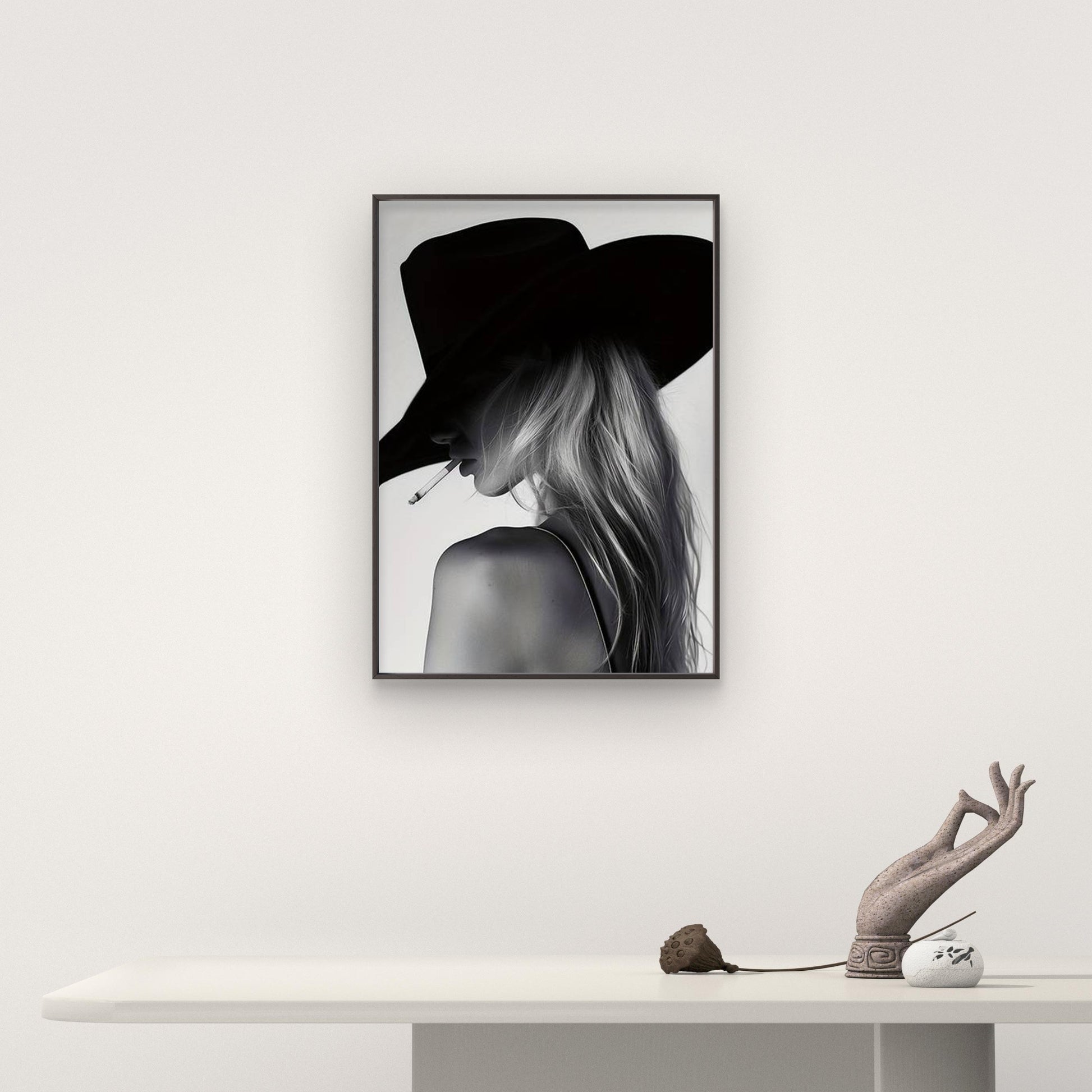 Western Cowgirl a Stylish Fashion Aesthetic Fashion Home Decor Premium Quality Poster Print Choose Your Sizes - Bella Home Decor