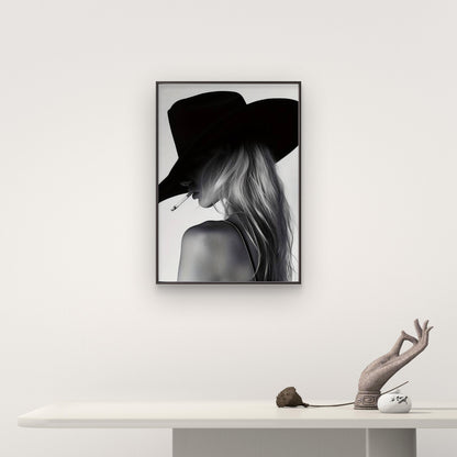 Western Cowgirl a Stylish Fashion Aesthetic Fashion Home Decor Premium Quality Poster Print Choose Your Sizes - Bella Home Decor
