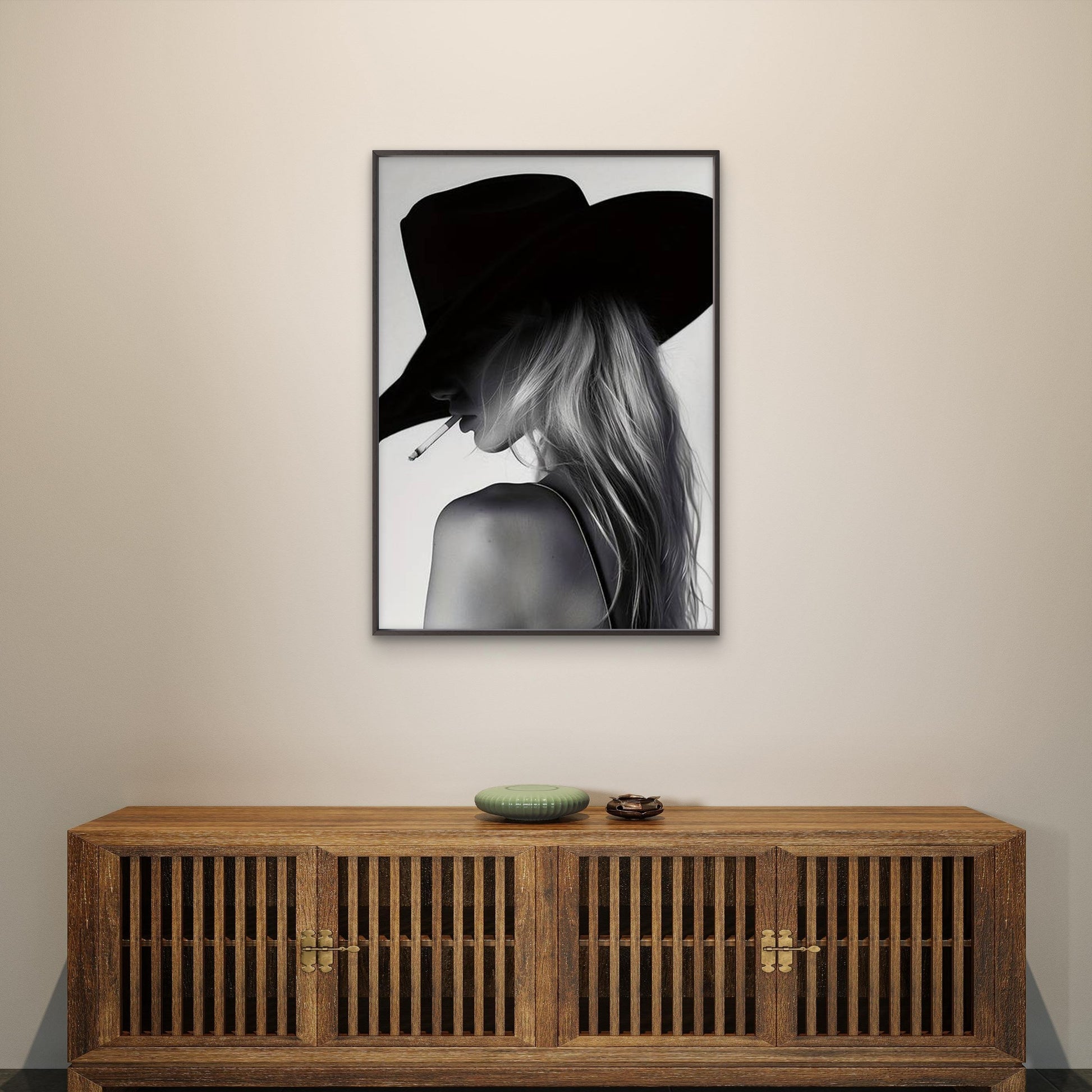 Western Cowgirl a Stylish Fashion Aesthetic Fashion Home Decor Premium Quality Poster Print Choose Your Sizes - Bella Home Decor