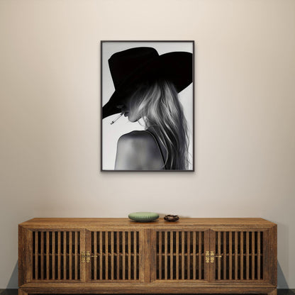 Western Cowgirl a Stylish Fashion Aesthetic Fashion Home Decor Premium Quality Poster Print Choose Your Sizes - Bella Home Decor