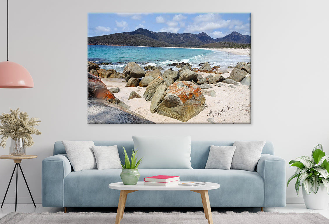 Wineglass Bay Tasmania Scenic Coastline Wall Art Decor 100% Australian Made
