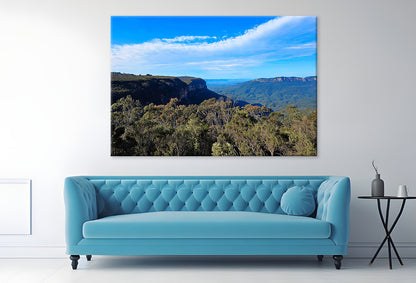 Blue Mountains National Park NSW Sunny Day Scenic Wall Art Decor 100% Australian Made