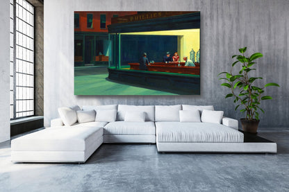 Edward Hopper, Nighthawks Acrylic Glass Print Tempered Glass Wall Art 100% Made in Australia Ready to Hang